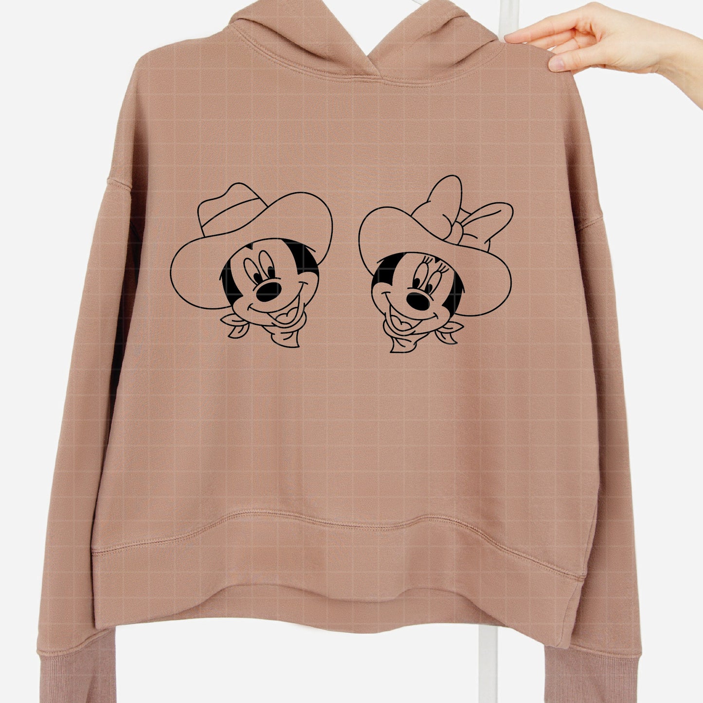 COD4520 - Mickey & Minnie Cowboys pack bundle, Disney Classics clipart Svg, Png, Eps, Dxf, Jpeg, vector.