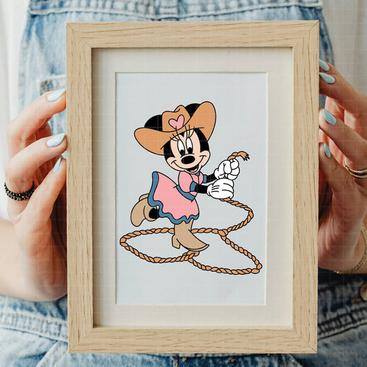 COD4521 - Mickey & Minnie Cowboys pack bundle, Disney Classics clipart Svg, Png, Eps, Dxf, Jpeg, vector.