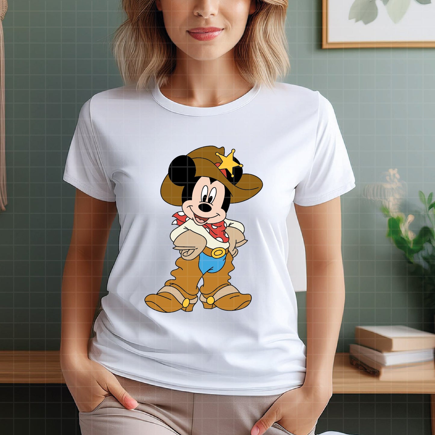 COD4521 - Mickey & Minnie Cowboys pack bundle, Disney Classics clipart Svg, Png, Eps, Dxf, Jpeg, vector.
