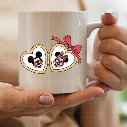 COD4526 - Mickey & Minnie loving pack bundle, Disney Valentine's day clipart Svg, Png, Eps, Dxf, Jpeg, vector.