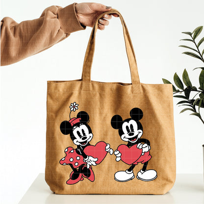 COD4526 - Mickey & Minnie loving pack bundle, Disney Valentine's day clipart Svg, Png, Eps, Dxf, Jpeg, vector.