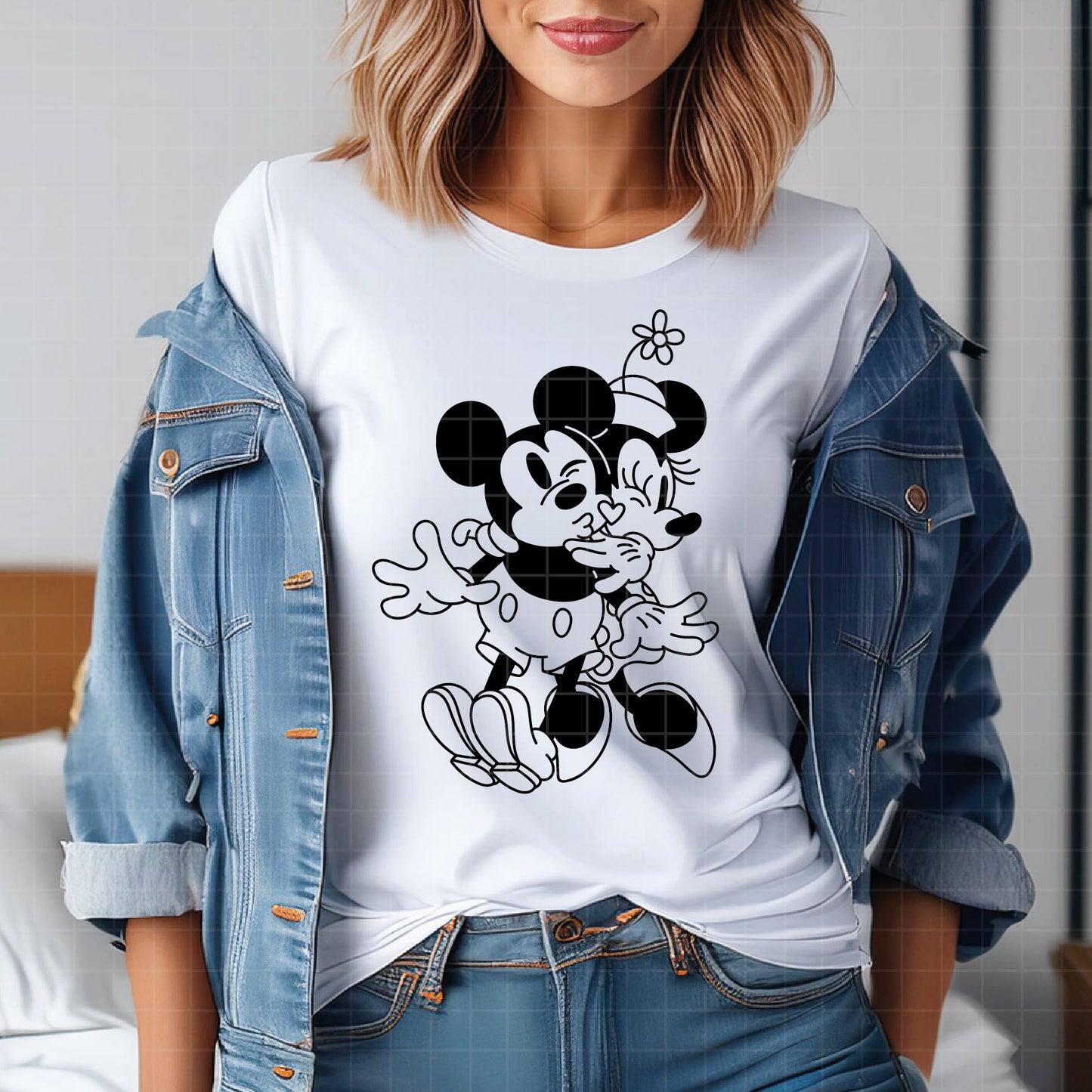 COD4527 - Mickey & Minnie loving pack bundle, Disney Valentine's day clipart Svg, Png, Eps, Dxf, Jpeg, vector.