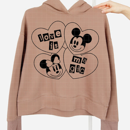 COD4527 - Mickey & Minnie loving pack bundle, Disney Valentine's day clipart Svg, Png, Eps, Dxf, Jpeg, vector.