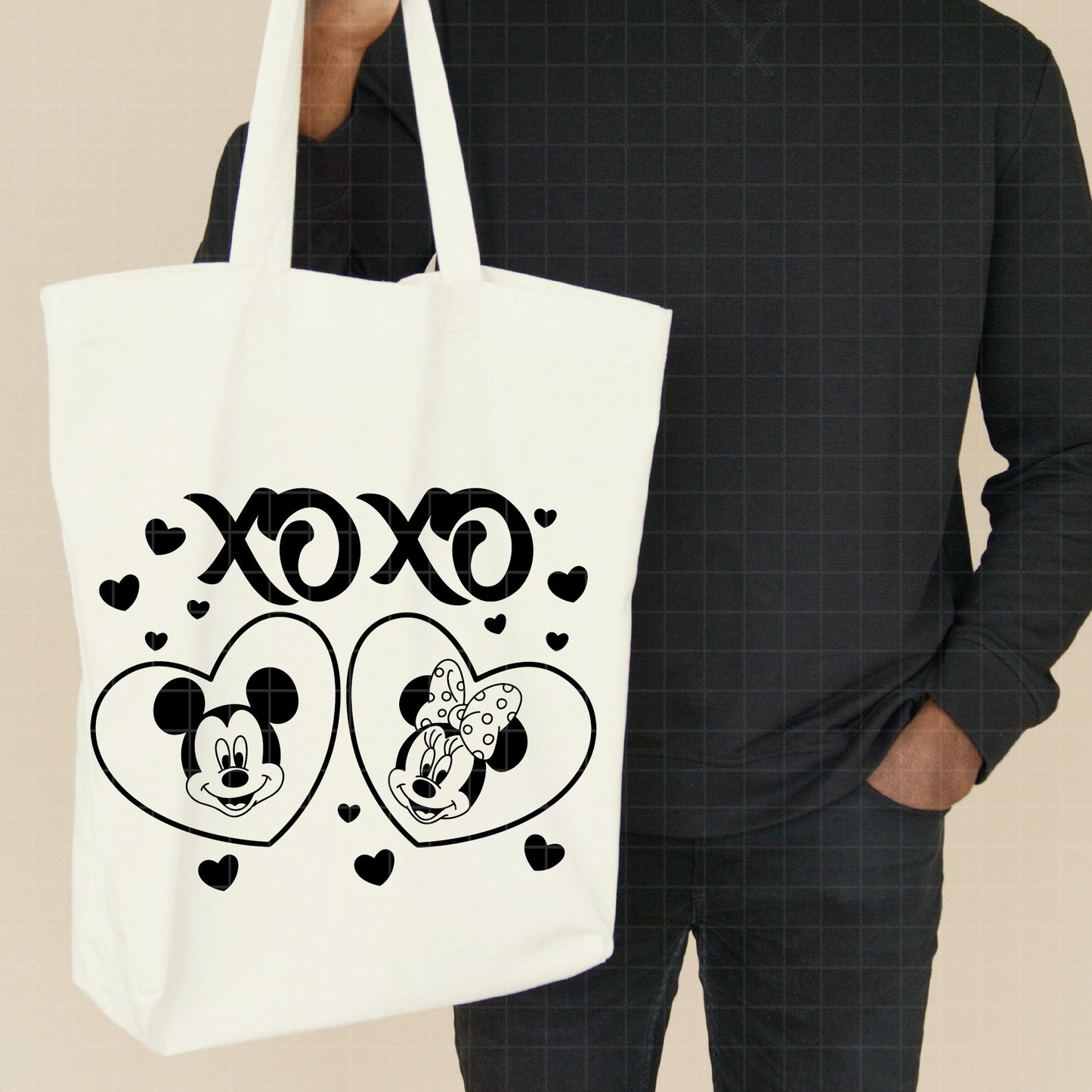 COD4527 - Mickey & Minnie loving pack bundle, Disney Valentine's day clipart Svg, Png, Eps, Dxf, Jpeg, vector.