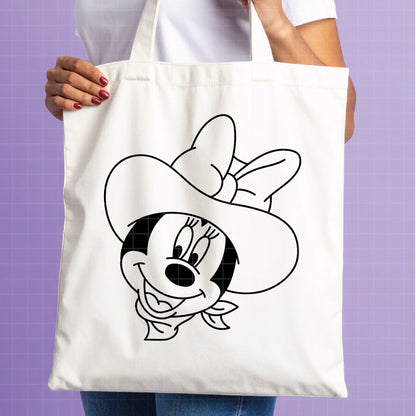COD4670 - Mickey & Minnie Cowboys bundle, Disney Classics clipart Svg, Png, Eps, Dxf, Jpeg, vector.
