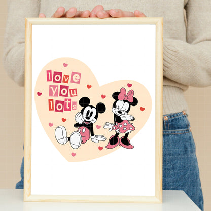 COD4841 - Mickey & Minnie loving pack bundle, Disney Valentine's day clipart Svg, Png, Eps, Dxf, Jpeg, vector.