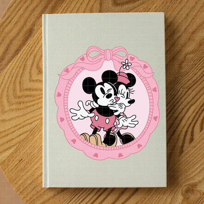 COD4841 - Mickey & Minnie loving pack bundle, Disney Valentine's day clipart Svg, Png, Eps, Dxf, Jpeg, vector.