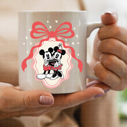 COD4841 - Mickey & Minnie loving pack bundle, Disney Valentine's day clipart Svg, Png, Eps, Dxf, Jpeg, vector.