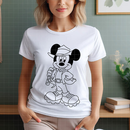 COD4850 - Mickey Safari pack bundle, Disney clipart Svg, Png, Eps, Dxf, Jpeg, vector.