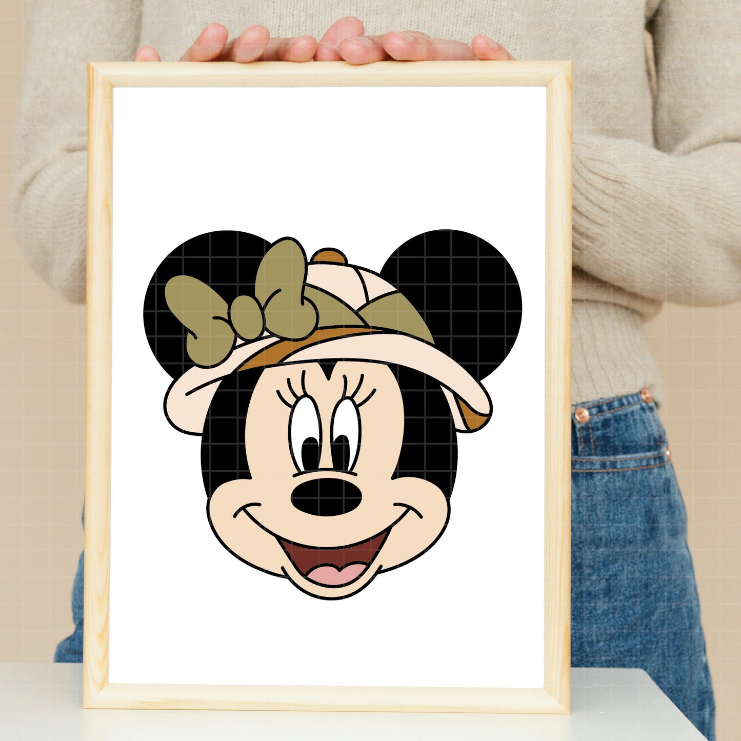 COD4851 - Minnie Safari mode pack bundle, Disney Classics clipart Svg, Png, Eps, Dxf, Jpeg, vector.