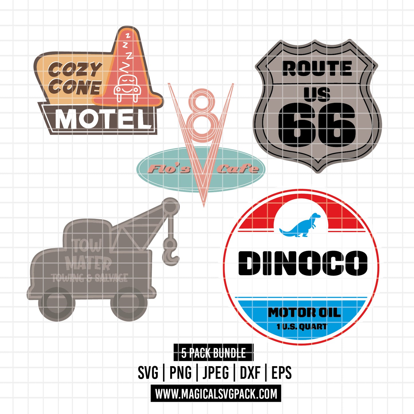 COD4859 - Cars logos bundle, Disney clipart Svg, Png, Eps, Dxf, Jpeg, vector.