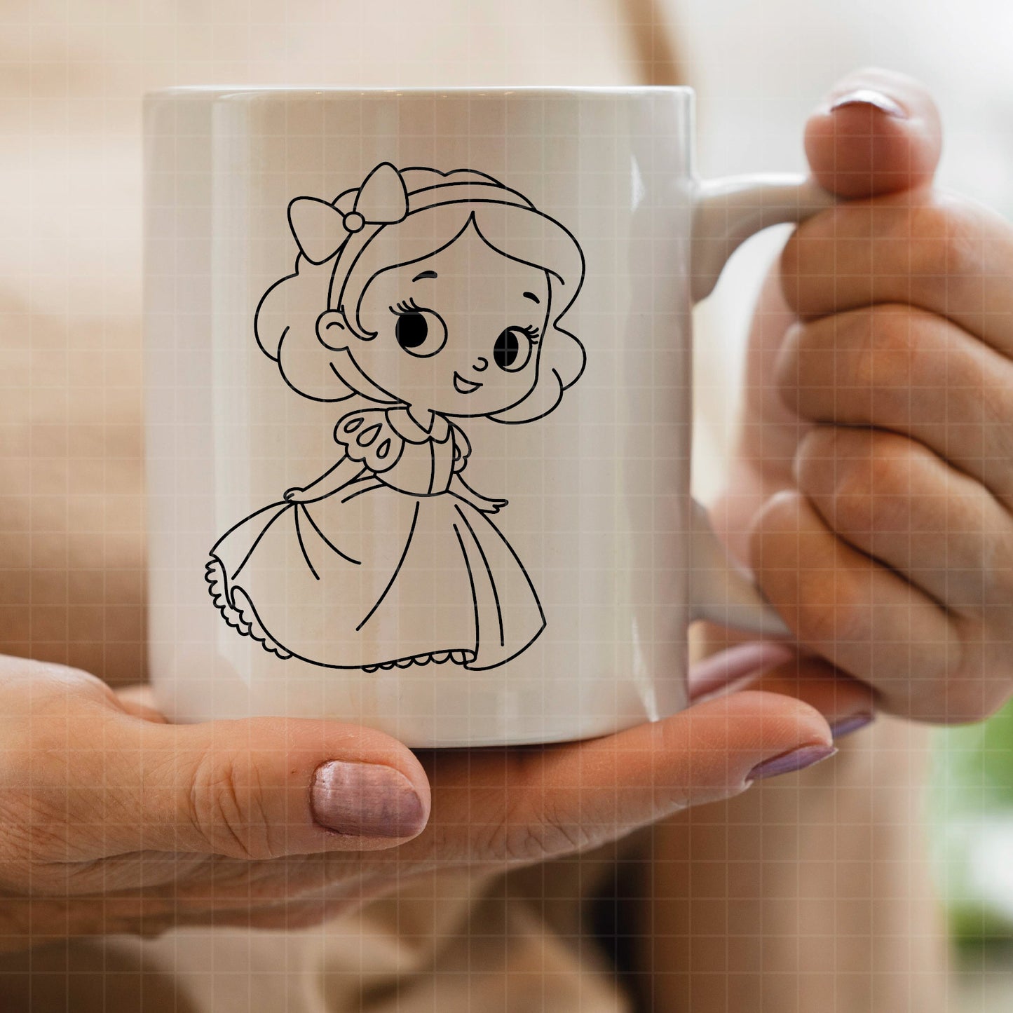 COD4866 - Disney littles princess pack bundle line art, Disney clipart Svg, Png, Eps, Dxf, Jpeg, vector.