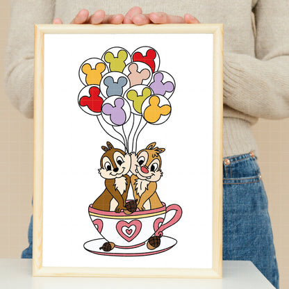 COD4871 - Chip & Dale bundle, Disney clipart Svg, Png, Eps, Dxf, Jpeg, vector.