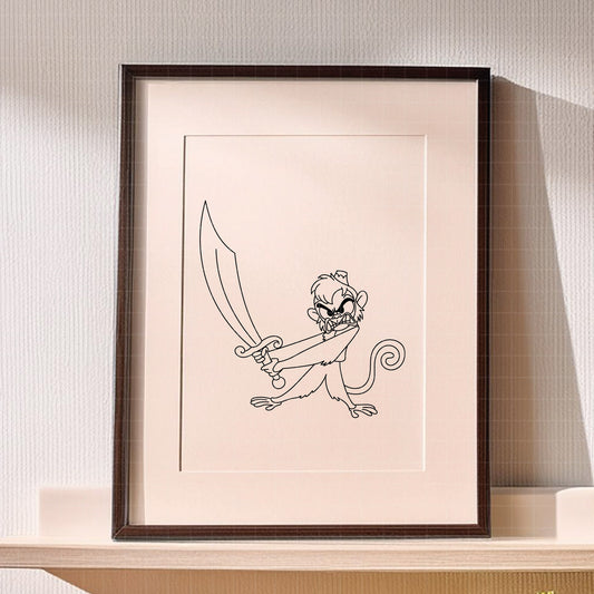 COD4872 - Abu from Aladdin pack bundle, Disney Classics clipart Svg, Png, Eps, Dxf, Jpeg, vector.