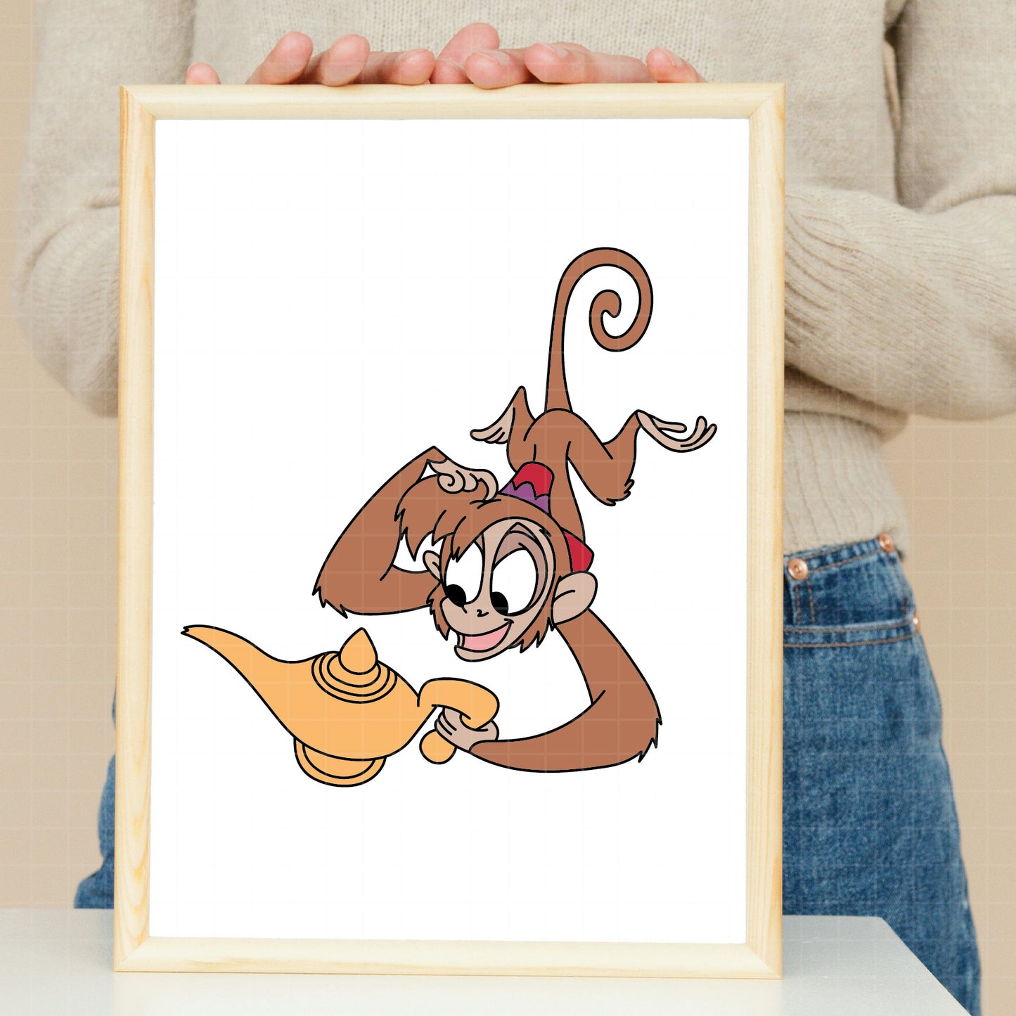 COD4873 - Abu from Aladdin pack bundle, Disney Classics clipart Svg, Png, Eps, Dxf, Jpeg, vector.