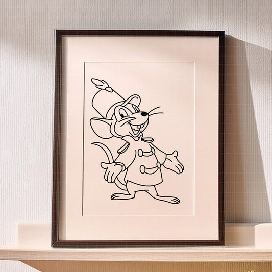 COD4874 - Timothy, Dumbo line art pack bundle, Disney Classics clipart Svg, Png, Eps, Dxf, Jpeg, vector.