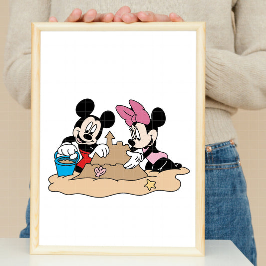 COD5178 - Minnie Summer pack bundle, Disney Classics clipart Svg, Png, Eps, Dxf, Jpeg, vector.
