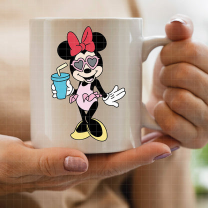 COD5178 - Minnie Summer pack bundle, Disney Classics clipart Svg, Png, Eps, Dxf, Jpeg, vector.