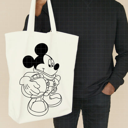 COD5179 - Mickey Astronaut line art pack bundle, Disney clipart Svg, Png, Eps, Dxf, Jpeg, vector.