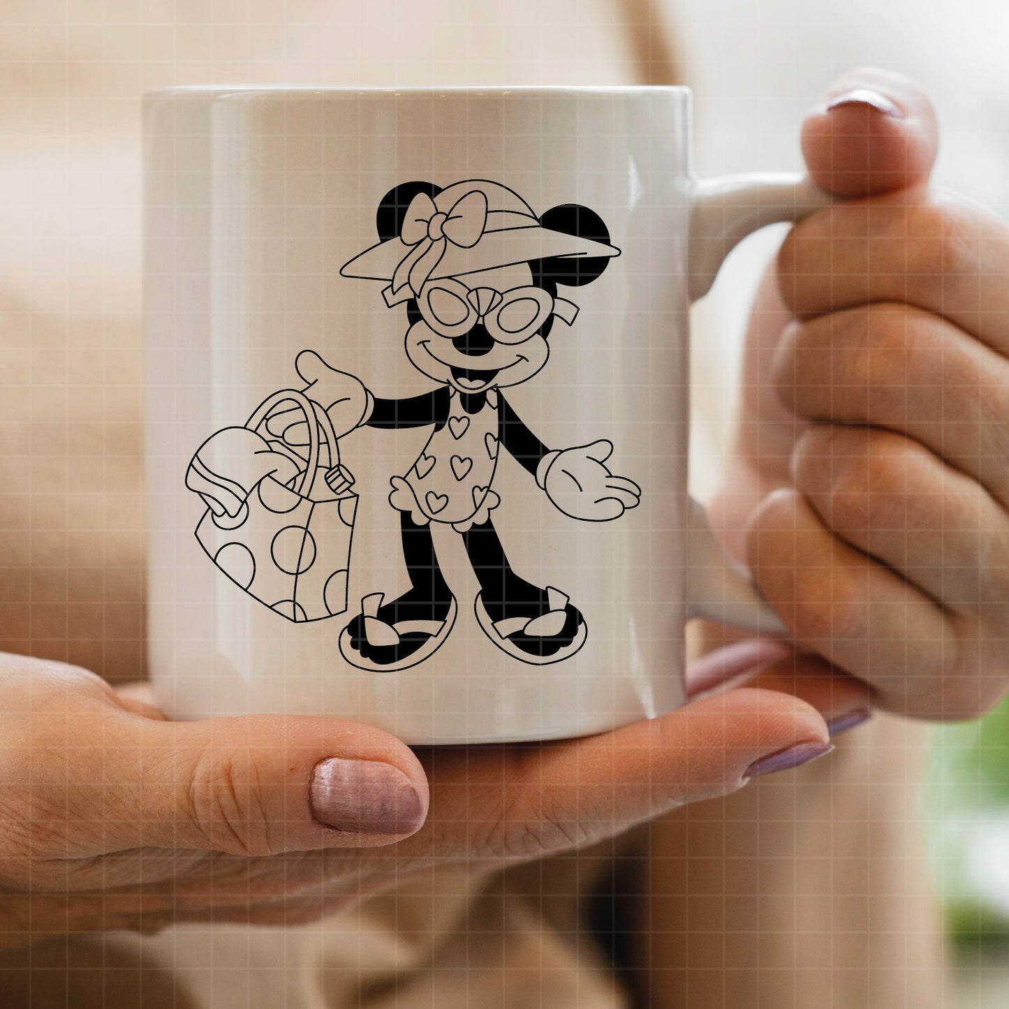 COD5183 - Minnie Summer pack bundle, Disney Classics clipart Svg, Png, Eps, Dxf, Jpeg, vector.