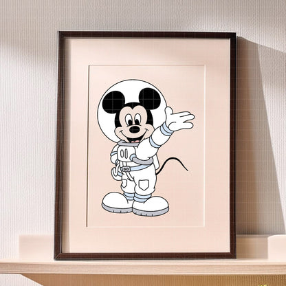 COD5184 - Mickey Astronaut pack bundle, Disney clipart Svg, Png, Eps, Dxf, Jpeg, vector.