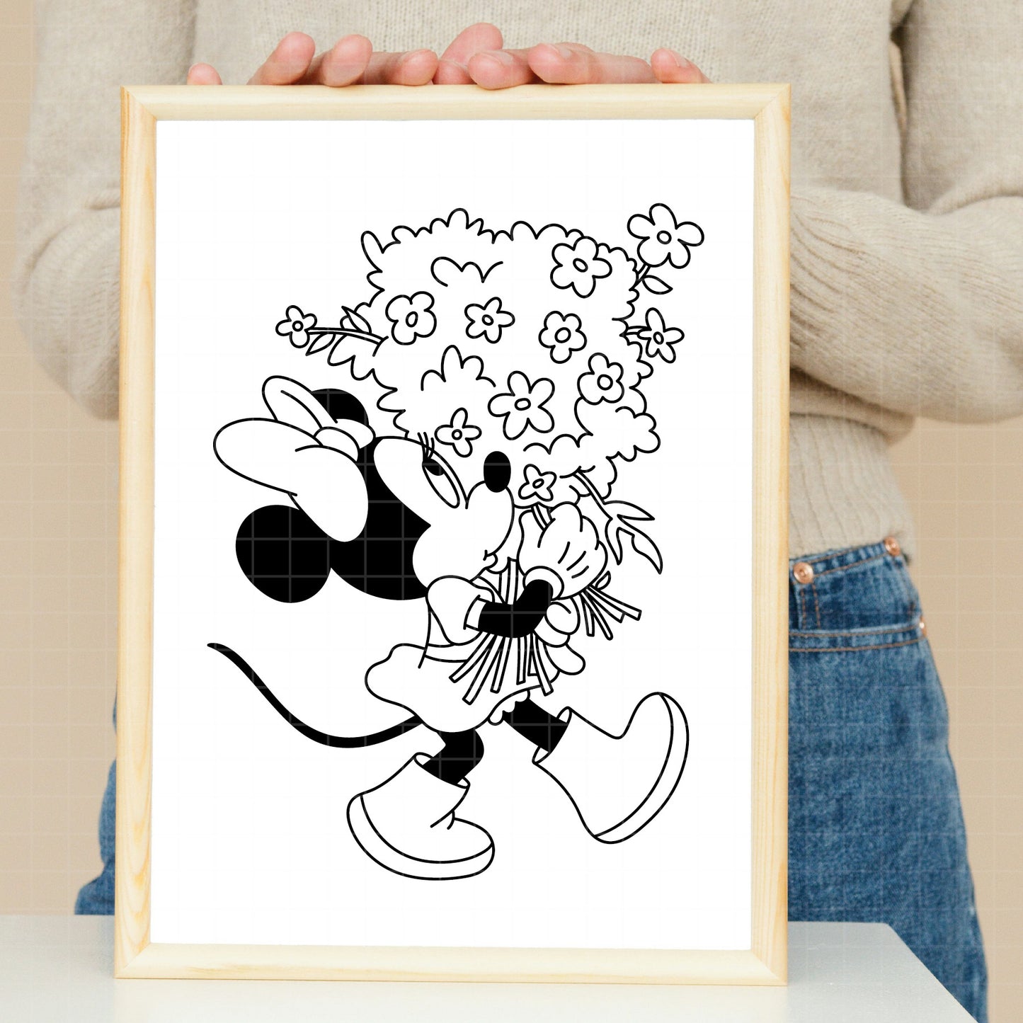 COD5193 - Minnie's world pack bundle, Disney Classics clipart Svg, Png, Eps, Dxf, Jpeg, vector.