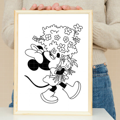 COD5193 - Minnie's world pack bundle, Disney Classics clipart Svg, Png, Eps, Dxf, Jpeg, vector.