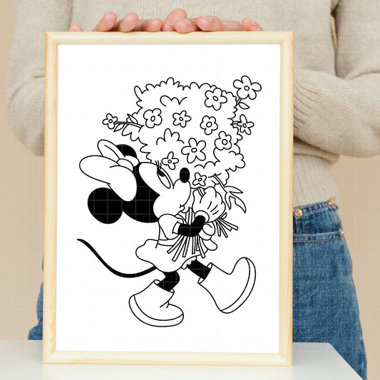 COD5193 - Minnie's world pack bundle, Disney Classics clipart Svg, Png, Eps, Dxf, Jpeg, vector.