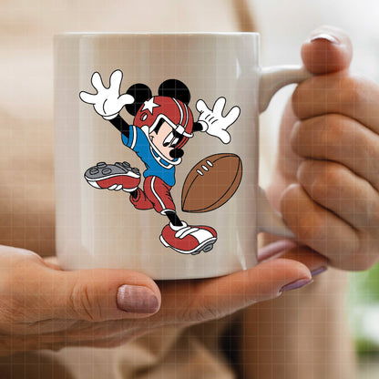COD5198 - Mickey American Football pack bundle, Disney clipart Svg, Png, Eps, Dxf, Jpeg, vector.