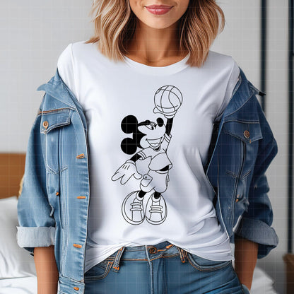 COD5199 - Disney classics Basketball pack bundle, Disney sports clipart Svg, Png, Eps, Dxf, Jpeg, vector.