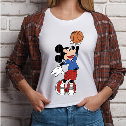 COD5200 - Disney classics Basketball pack bundle, Disney sports clipart Svg, Png, Eps, Dxf, Jpeg, vector.