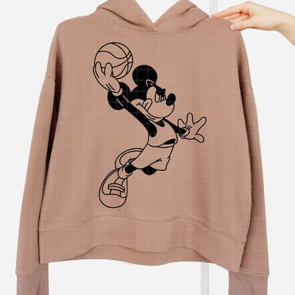 COD5201 - Mickey basketball line art pack bundle, Disney clipart Svg, Png, Eps, Dxf, Jpeg, vector.