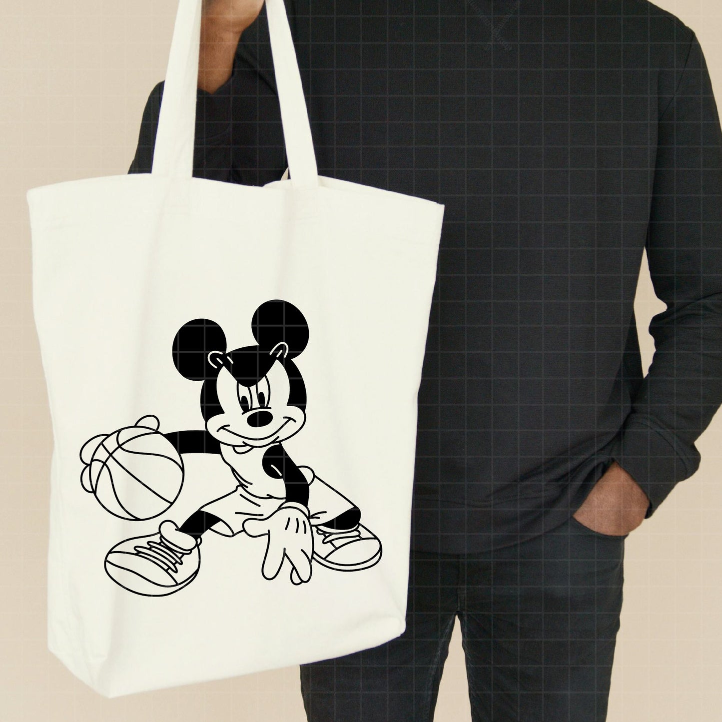COD5201 - Mickey basketball line art pack bundle, Disney clipart Svg, Png, Eps, Dxf, Jpeg, vector.