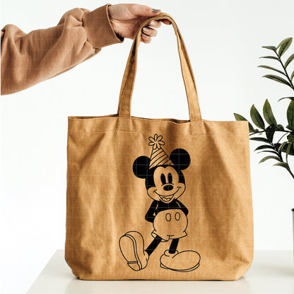 COD5205 - Mickey Birthdays line art pack bundle, Disney clipart Svg, Png, Eps, Dxf, Jpeg, vector.
