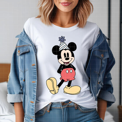 COD5206 - Mickey Birthdays pack bundle, Disney clipart Svg, Png, Eps, Dxf, Jpeg, vector.