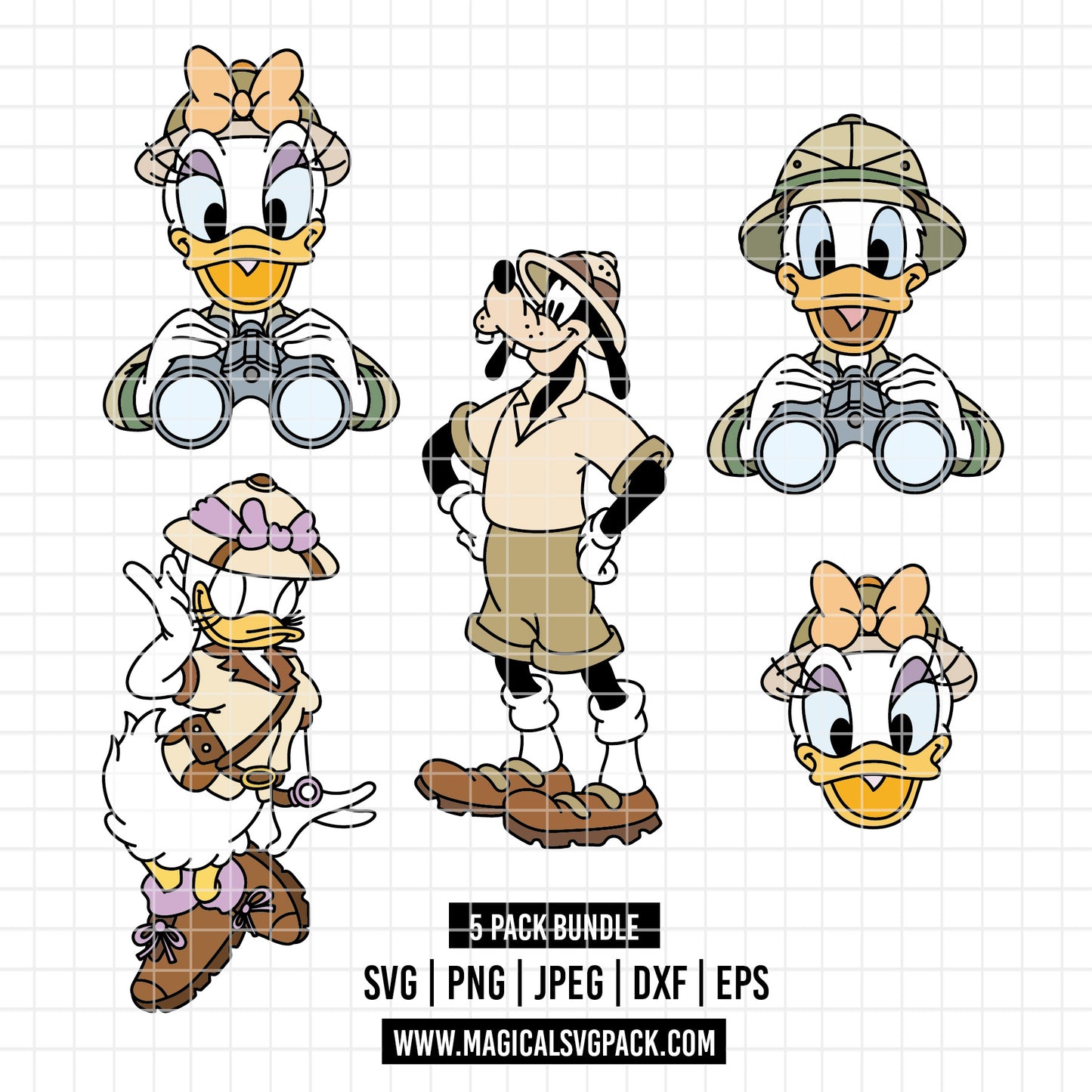 COD5208 - Disney classics Explorers mode pack bundle, Disney Classics clipart Svg, Png, Eps, Dxf, Jpeg, vector.