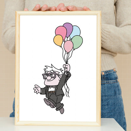 COD5210 - Up, Adventure is out there: Characters pack bundle, Disney Pixar clipart Svg, Png, Eps, Dxf, Jpeg, vector.