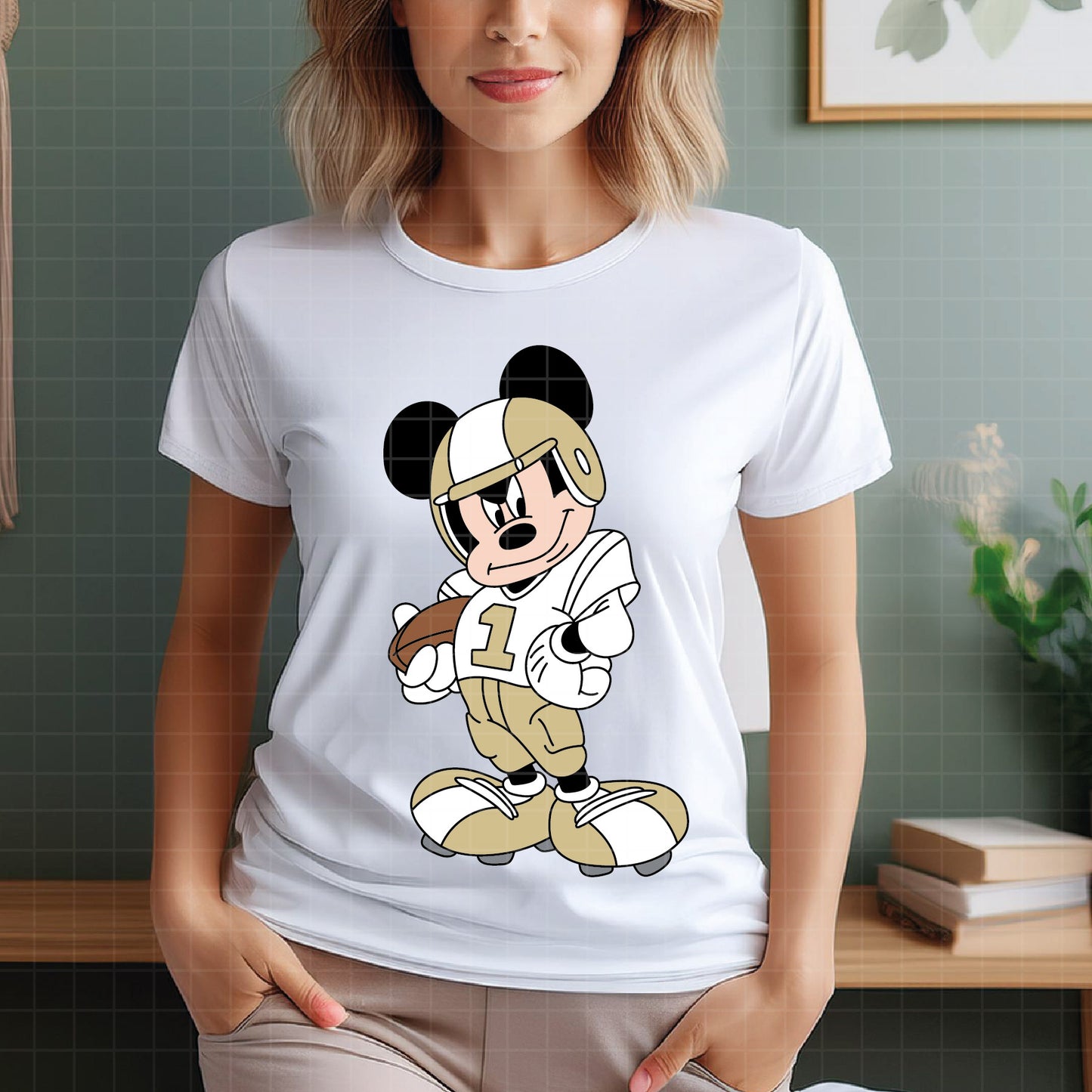 COD5445 - Mickey American Football pack bundle, Disney clipart Svg, Png, Eps, Dxf, Jpeg, vector.