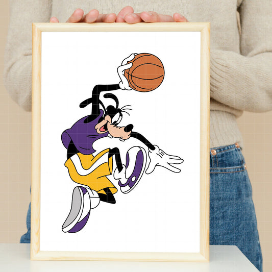 COD5446 - Disney classics Basketball pack bundle, Disney sports clipart Svg, Png, Eps, Dxf, Jpeg, vector.