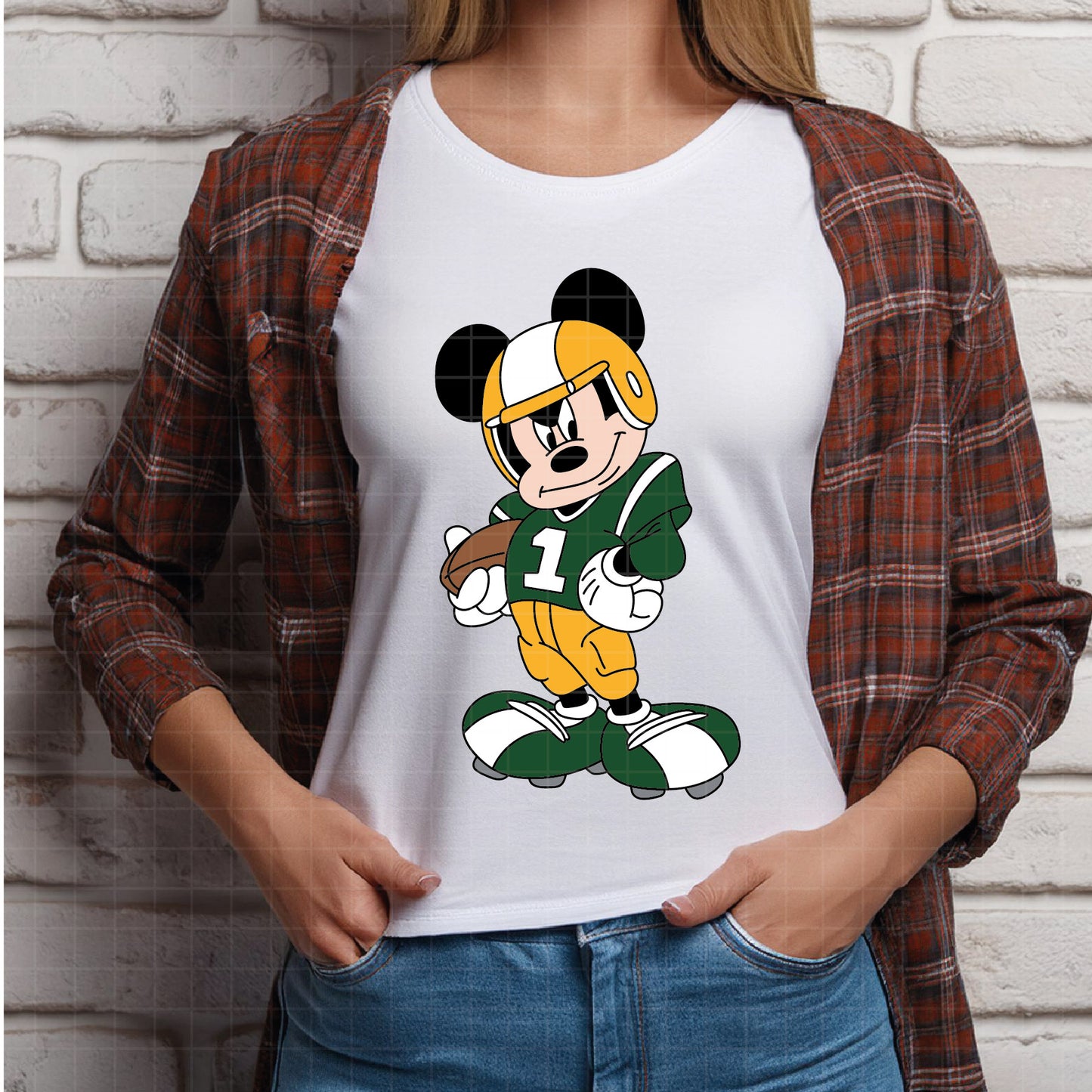 COD5447 - Mickey American Football pack bundle, Disney clipart Svg, Png, Eps, Dxf, Jpeg, vector.