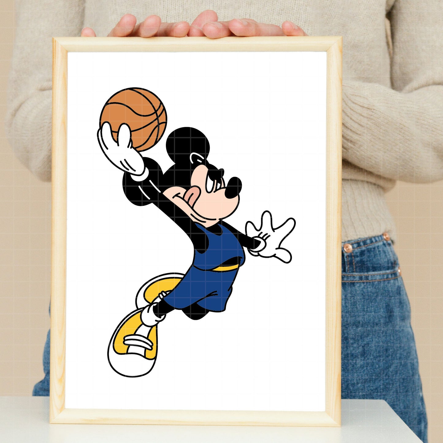COD5448 - Mickey basketball pack bundle, Disney clipart Svg, Png, Eps, Dxf, Jpeg, vector.