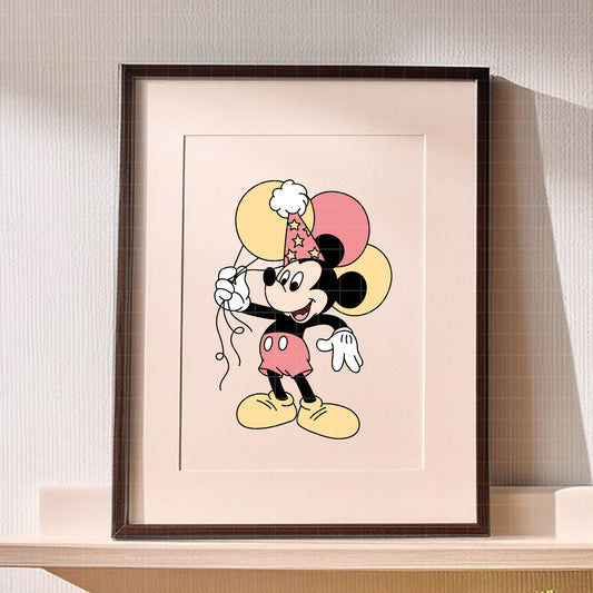 COD5449 - Mickey Birthdays pack bundle, Disney clipart Svg, Png, Eps, Dxf, Jpeg, vector.