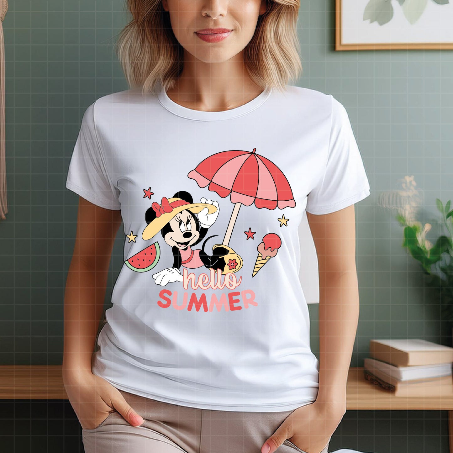 COD5450 - Minnie Summer pack bundle, Disney Classics clipart Svg, Png, Eps, Dxf, Jpeg, vector.