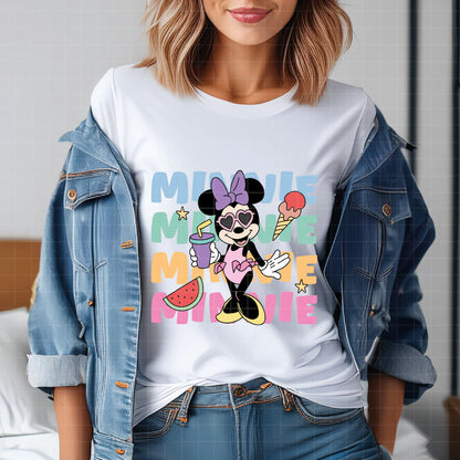COD5450 - Minnie Summer pack bundle, Disney Classics clipart Svg, Png, Eps, Dxf, Jpeg, vector.