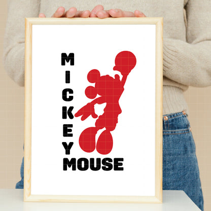 COD5607 - Mickey basketball pack bundle, Disney clipart Svg, Png, Eps, Dxf, Jpeg, vector.