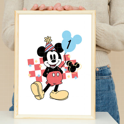 COD5608 - Mickey Birthdays with numbers 0-9 pack bundle, Disney clipart Svg, Png, Eps, Dxf, Jpeg, vector.