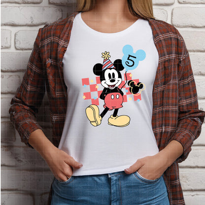 COD5608 - Mickey Birthdays with numbers 0-9 pack bundle, Disney clipart Svg, Png, Eps, Dxf, Jpeg, vector.