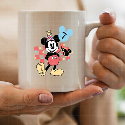 COD5608 - Mickey Birthdays with numbers 0-9 pack bundle, Disney clipart Svg, Png, Eps, Dxf, Jpeg, vector.
