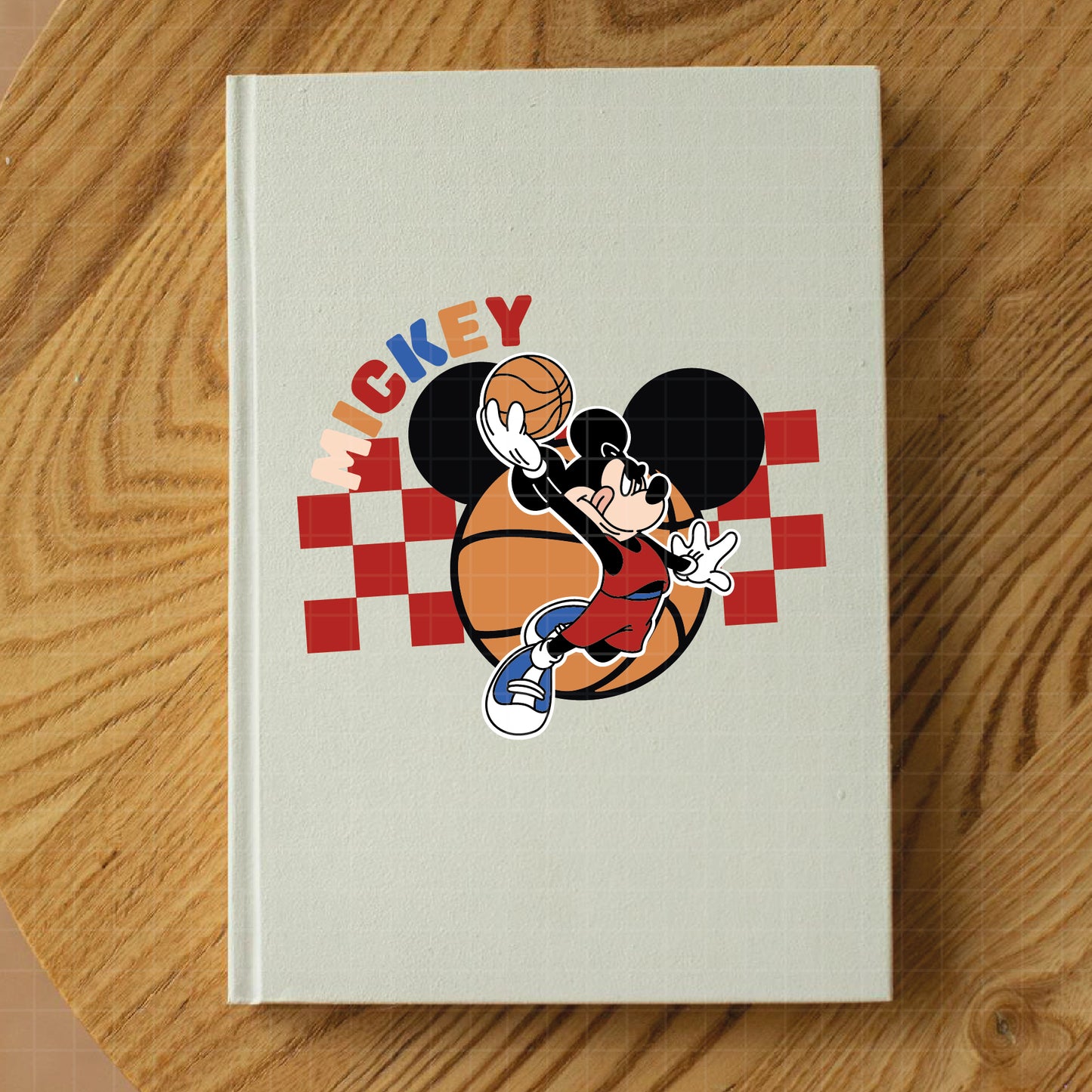 COD5609 - Mickey basketball checkered pack bundle, Disney clipart Svg, Png, Eps, Dxf, Jpeg, vector.