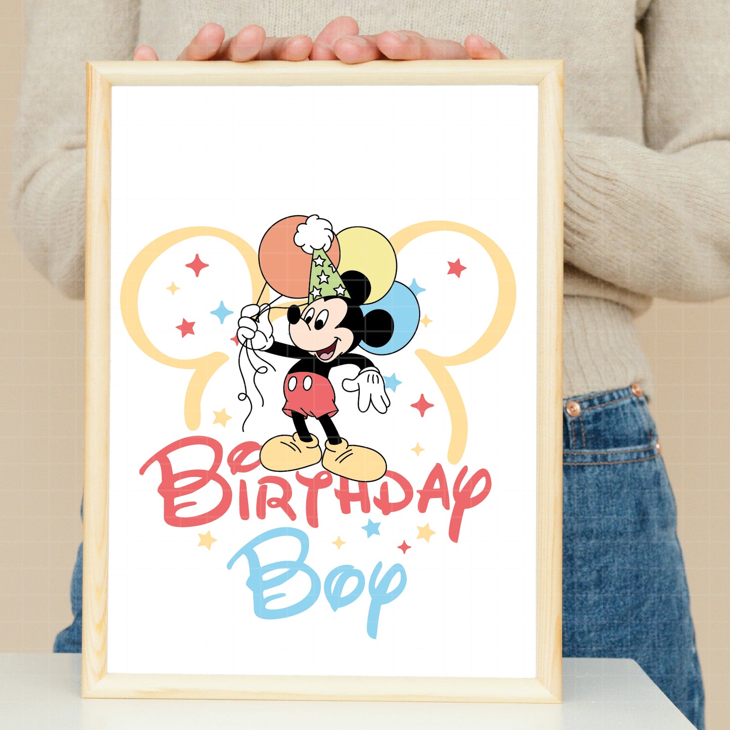 COD5745 - Mickey Birthdays pack bundle, Disney clipart Svg, Png, Eps, Dxf, Jpeg, vector.